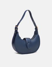 r1246 sarya özel kilit mekanizmalı kadın omuz çantası lacivert 2