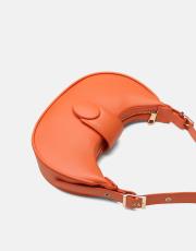 r1246 sarya özel kilit mekanizmalı kadın omuz çantası turuncu 3