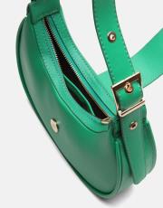 r1246 sarya özel kilit mekanizmalı kadın omuz çantası yeşil 4