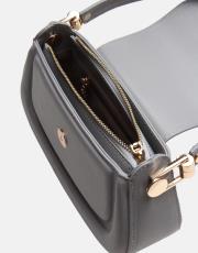 r1279 velma toka detaylı uzun askılı el çantası gri 4