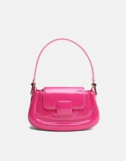 r1279-1 dafne toka detaylı uzun askılı el çantası fuşya