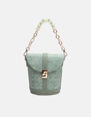 r1280 aventra zincir askılı kova çanta mint yeşili