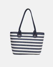 r1282-1 lorin hasır kadın çantası lacivert