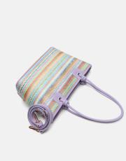 r1282-1 lorin hasır kadın çantası lila 3