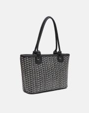 r1282-1 lorin hasır kadın çantası siyah 2