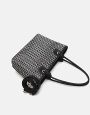 r1282-1 lorin hasır kadın çantası siyah 3