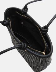 r1282-1 lorin hasır kadın çantası siyah 4