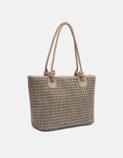 r1282-1 lorin hasır kadın çantası vizon 2