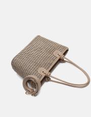 r1282-1 lorin hasır kadın çantası vizon 3