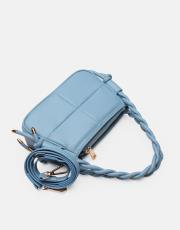 r1103 lina twist örgü saplı kadın çantası  mavi 3