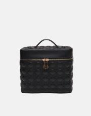 r1182 luxe mirror 3 lü makyaj çantası seti siyah 3