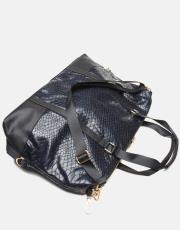 r1264 nova quilted kadın çantası lacivert 3