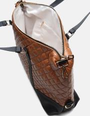 r1264 nova quilted kadın çantası siyah-taba 4