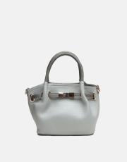 r1306 lioren zamansız formda şık el çantası gri