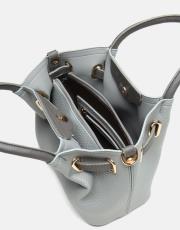 r1306 lioren zamansız formda şık el çantası gri 4