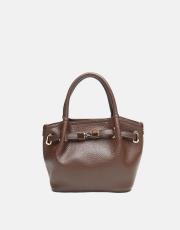 r1306 lioren zamansız formda şık el çantası kahve