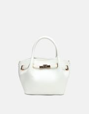 r1306 lioren zamansız formda şık el çantası beyaz