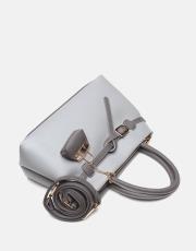 r1303 noir elegance tote kadın çantası gri 3