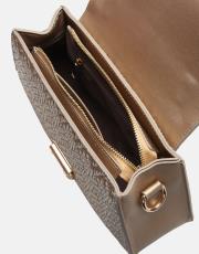 r1130 flora özel tasarım kilitli kadın çantası altın 4