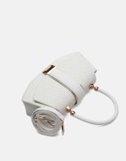 r1130 flora özel tasarım kilitli kadın çantası beyaz 3