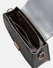 r1130 flora özel tasarım kilitli kadın çantası platin 4