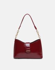 r1305-3 zarolle kadın çantası rugan bordo