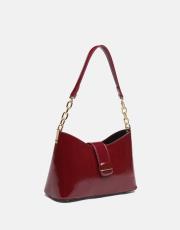 r1305-3 zarolle kadın çantası rugan bordo 2