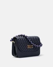 r1031 wanda kapitone desenli inci saplı kadın çantası lacivert 3