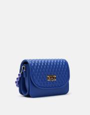 r1031 wanda kapitone desenli inci saplı kadın çantası saks mavisi 3