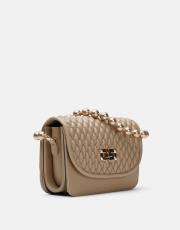 r1031 wanda kapitone desenli inci saplı kadın çantası vizon 2