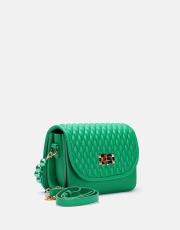 r1031 wanda kapitone desenli inci saplı kadın çantası yeşil 3