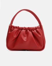 r1063 brenda büzgü detaylı çanta kırmızı