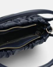 r1063 brenda büzgü detaylı çanta lacivert 4