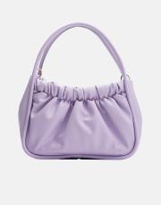 r1063 brenda büzgü detaylı çanta lila