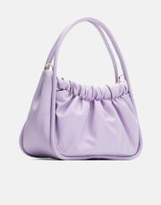 r1063 brenda büzgü detaylı çanta lila 2