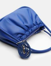 r1063 brenda büzgü detaylı çanta saks mavisi 3