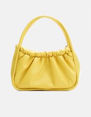 r1063 brenda büzgü detaylı çanta sarı