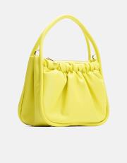 r1063 brenda büzgü detaylı çanta sarı 2