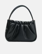 r1063 brenda büzgü detaylı çanta siyah