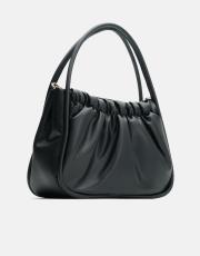 r1063 brenda büzgü detaylı çanta siyah 2