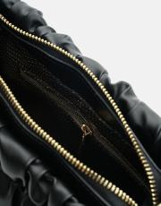 r1063 brenda büzgü detaylı çanta siyah 4