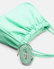 r1063 brenda büzgü detaylı çanta su yeşili 3