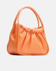 r1063 brenda büzgü detaylı çanta turuncu 2