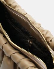 r1063 brenda büzgü detaylı çanta vizon 4