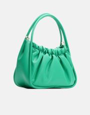 r1063 brenda büzgü detaylı çanta yeşil 2