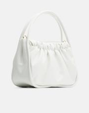 r1063 brenda büzgü detaylı çanta beyaz 2