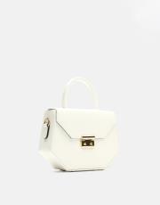 r0969 zakha kilit aksesuarlı kadın çantası beyaz 2