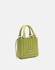 r1036 ohio büzgü ağızlı kadın çantası fıstık yeşili 2