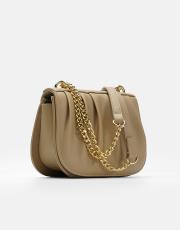 r1110 katty büzgülü hatlara sahip inci saplı deri kadın çanta vizon 2