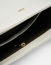 r1110 katty büzgülü hatlara sahip inci saplı deri kadın çanta beyaz 4